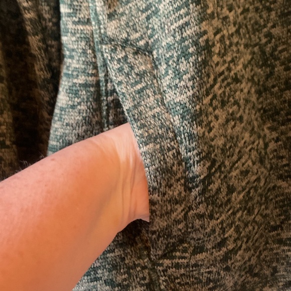 NWT Men's Medium Eddie Bauer Fleece Green Quarter Zip Classic Sweater (ABBA) - Picture 8 of 16